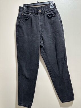 chic Women’s Vintage Slim Straight Black Denim Jeans